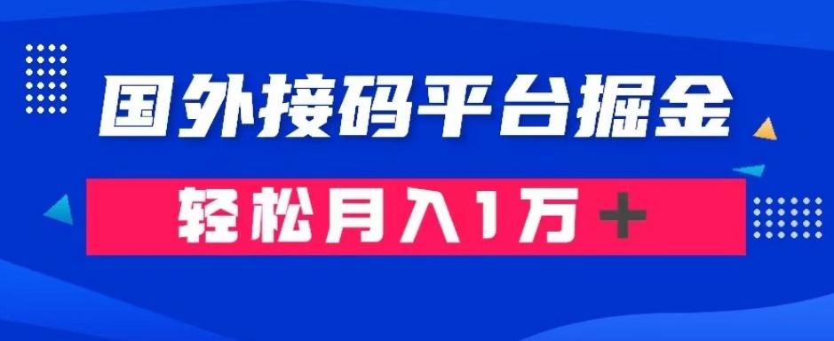 通过国外接码平台掘金：成本1.3，利润10＋，轻松月入1万＋【揭秘】-Zv头条