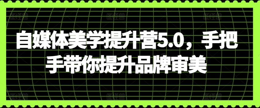 自媒体美学提升营5.0，手把手带你提升品牌审美-Zv头条